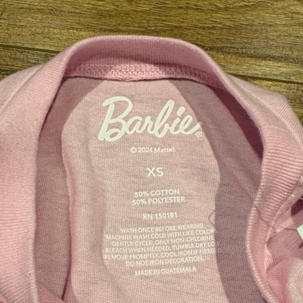 Barbie Light Pink short sleeve T-shirt size xs - Picture 8 of 9